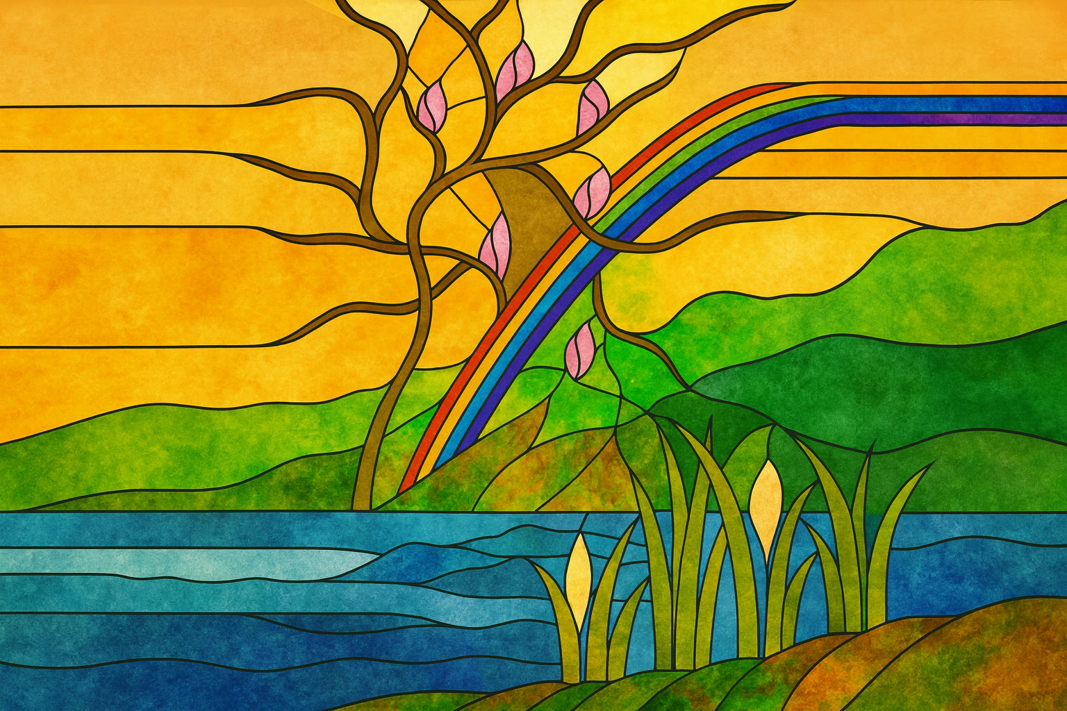 Church stained glass window